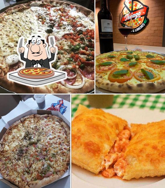 Escolha pizza no Thiago Pizza & Lanches Petiscaria Pizzaria e Hambúrgueria em São José