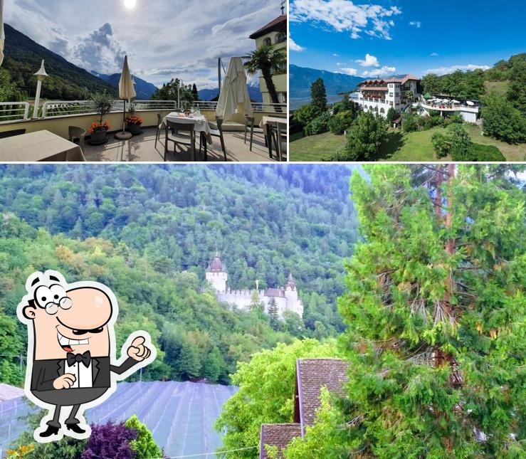 La esterno e interni del ristorante