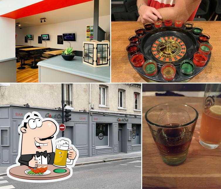 Profitez un verre de bière blonde ou brune