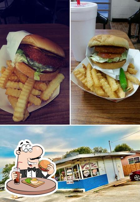 Try out a burger at Gyro's Drive Inn