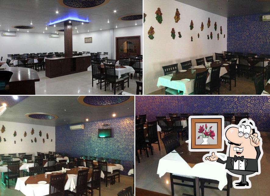 The interior of TAJ DARBAR RESTAURANT
