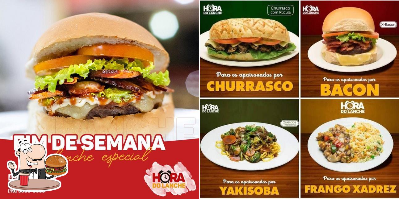 Order a burger at Hora do Yakisoba