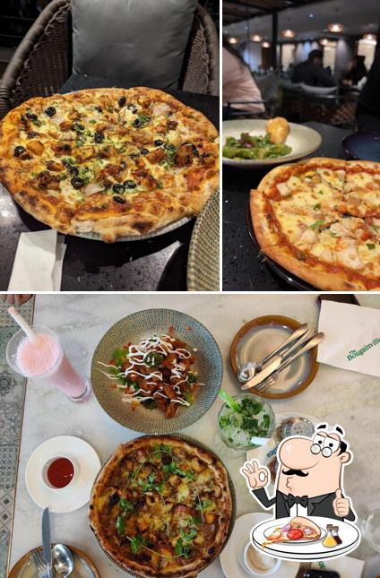 At The BougainVillea Hyderabad, you can taste pizza