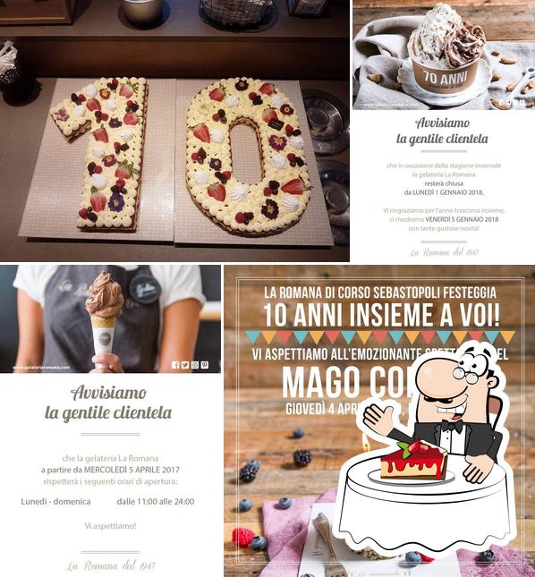 Gelateria La Romana offre un'ampia selezione di dessert