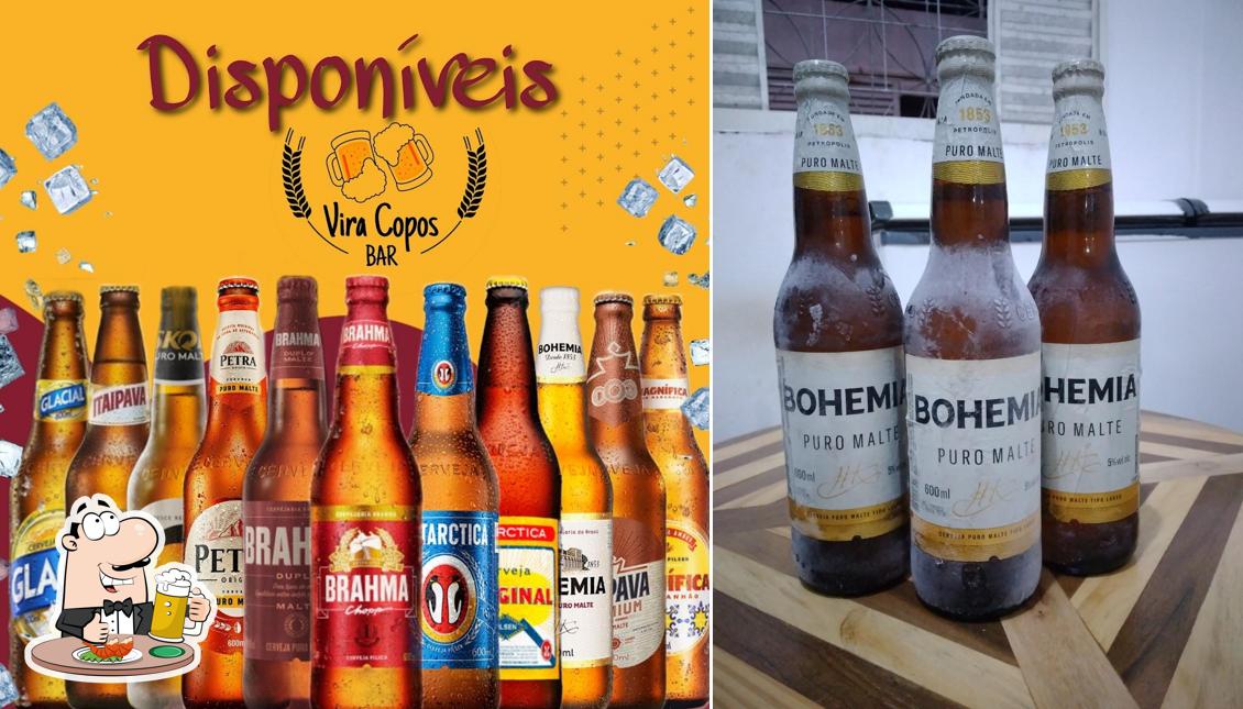 Peça um copo de cerveja leve ou escura