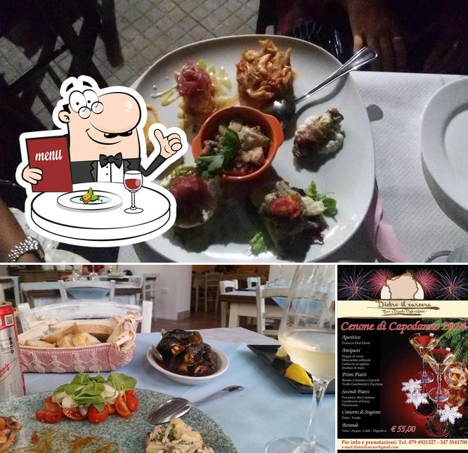 Снимок, на котором видны еда и напитки в Bar Ristorante Dietro il Carcere