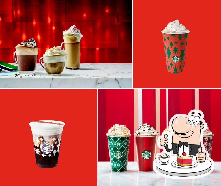 "Starbucks" представляет гостям большой выбор сладких блюд