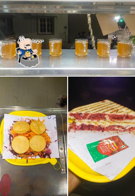 This is the image displaying food and beer at Tea Tucker's