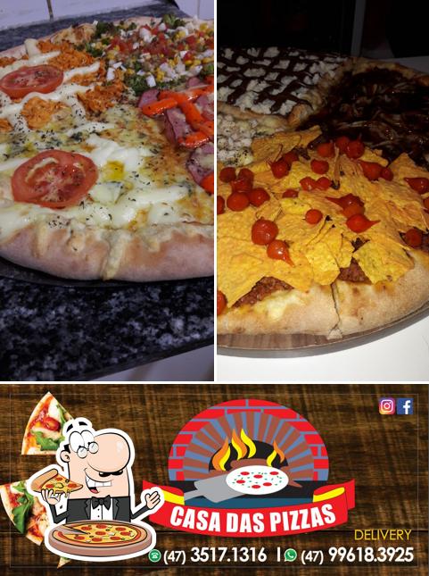 Experimente pizza no Casa das Pizzas Itajaí