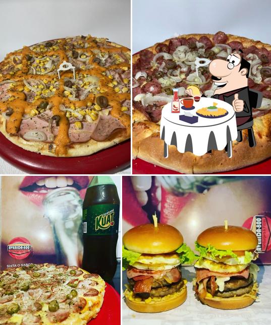 Hambúrguer em Pizzaria e hamburgueria Avenida 800