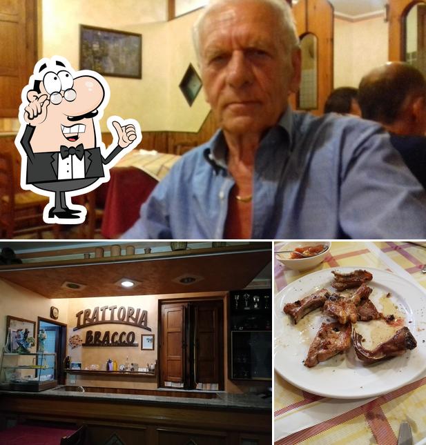 Questa è la foto che presenta la interni e cibo di Trattoria Da Bracco