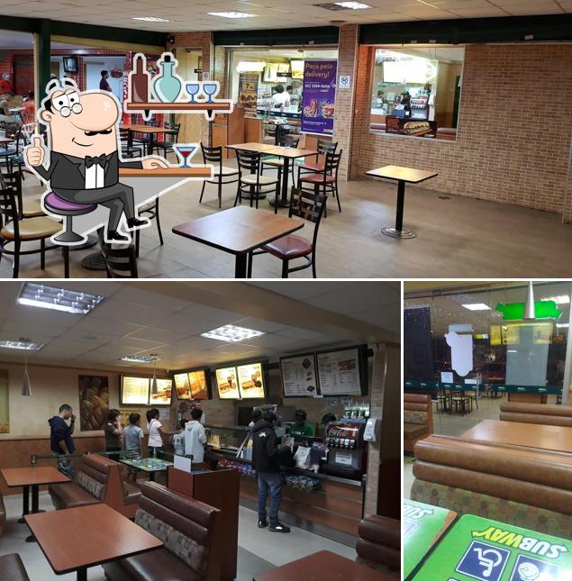 O interior do Subway