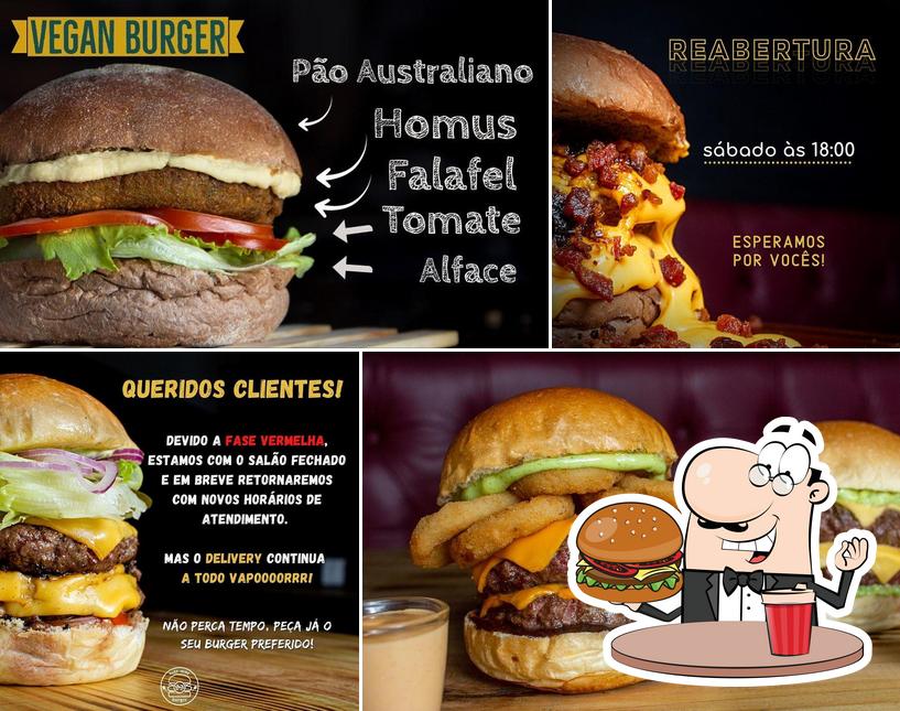 Consiga um hambúrguer no Nine-Nine Burger