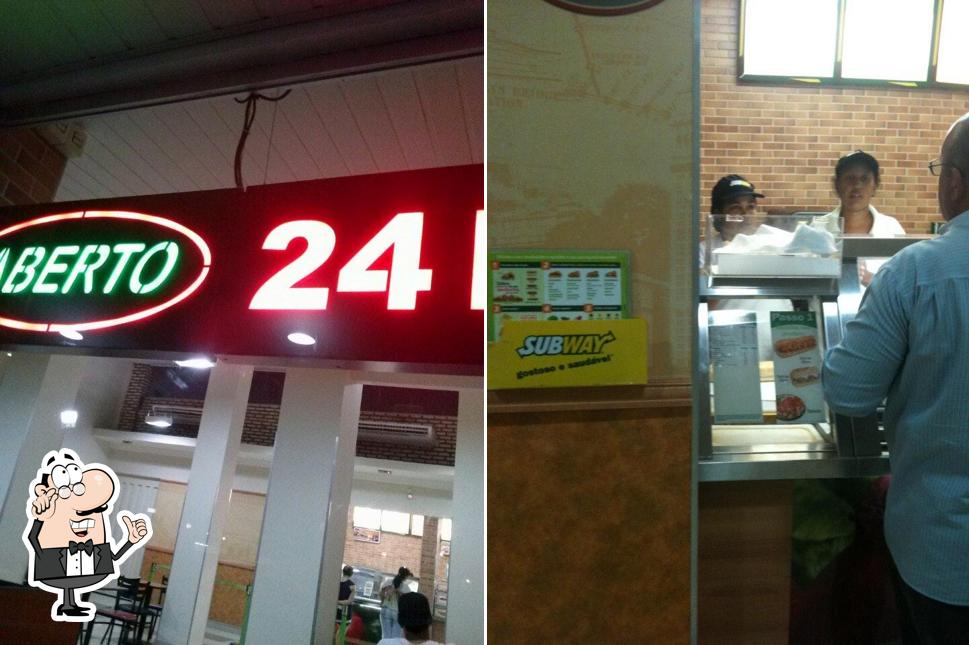 O interior do Subway