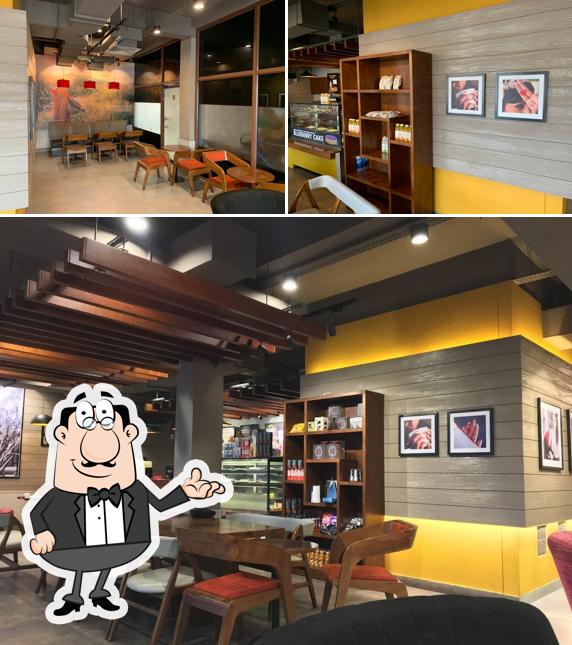 The interior of Café Coffee Day