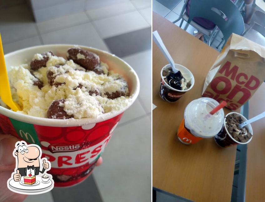 McDonald's serve uma seleção de sobremesas