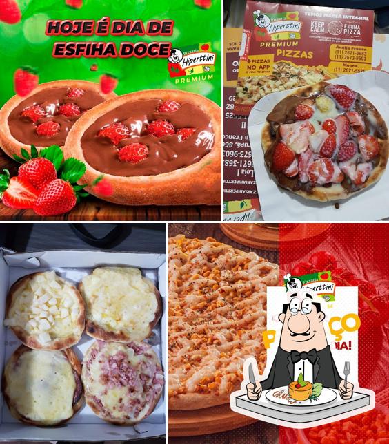 Comida em Pizzaria Hiperttini