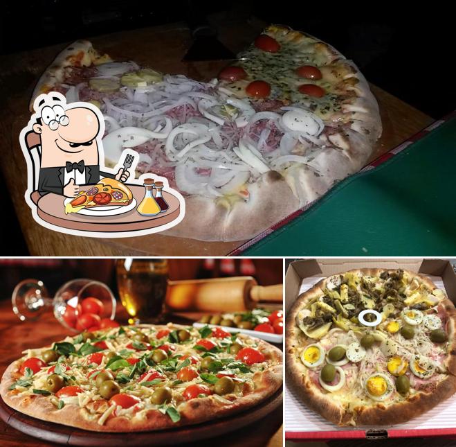 Peça diversos variedades de pizza