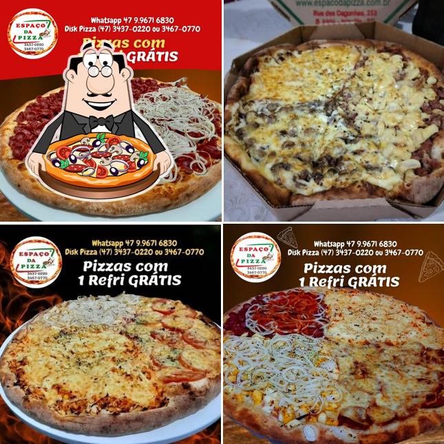 No Espaço Da Pizza, você pode provar pizza