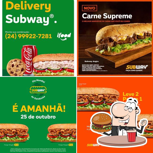 Consiga um hambúrguer no Subway