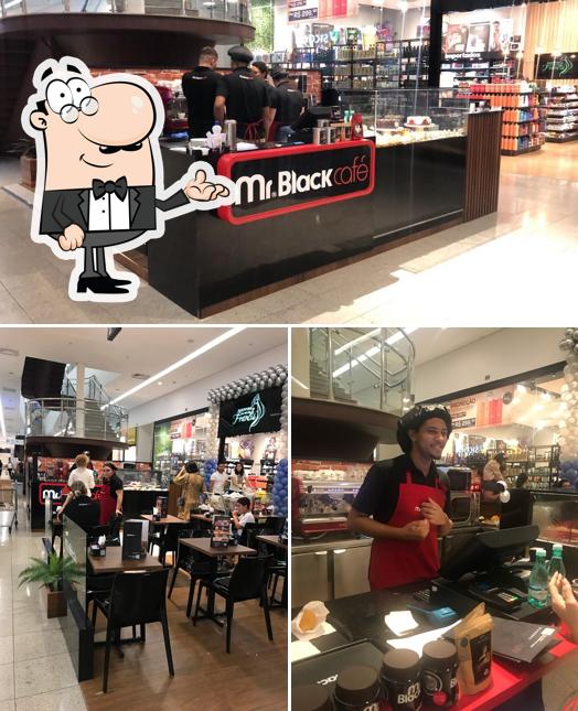 O interior do Mr. Black Café - Shopping do Vale - Ipatinga