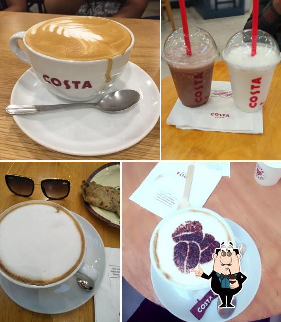 Costa Coffee serves a variety of beverages