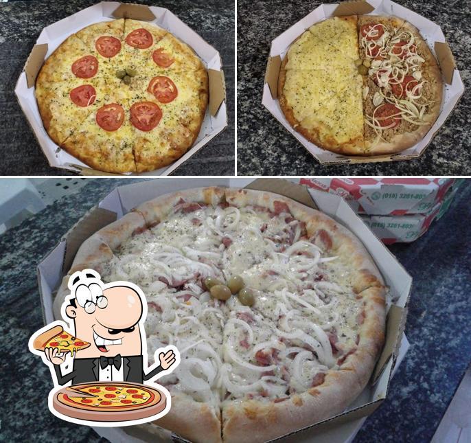 Peça diversos variedades de pizza