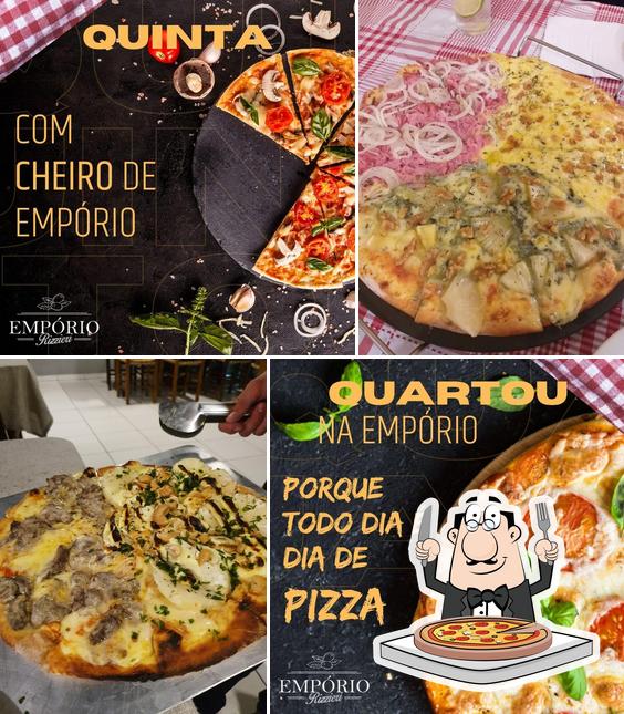 Escolha diferentes estilos de pizza