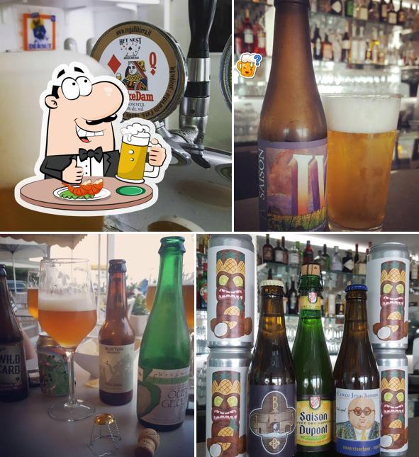 Vous pouvez prendre un verre de bière blonde ou brune