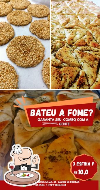 Comida em Barjis Empório Salgados Árabe