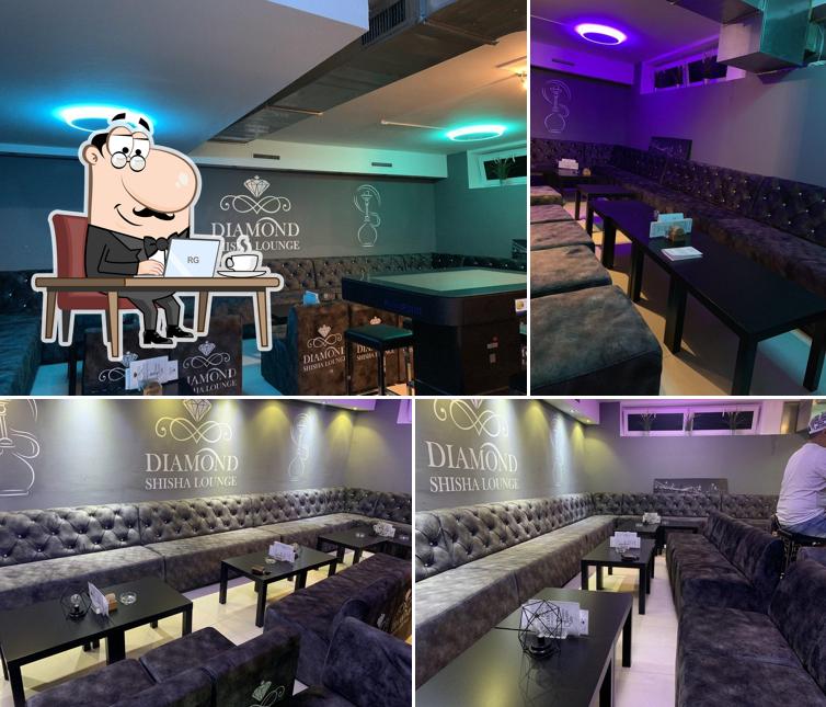 Dai un'occhiata agli interni di DIAMOND SHISHA LOUNGE