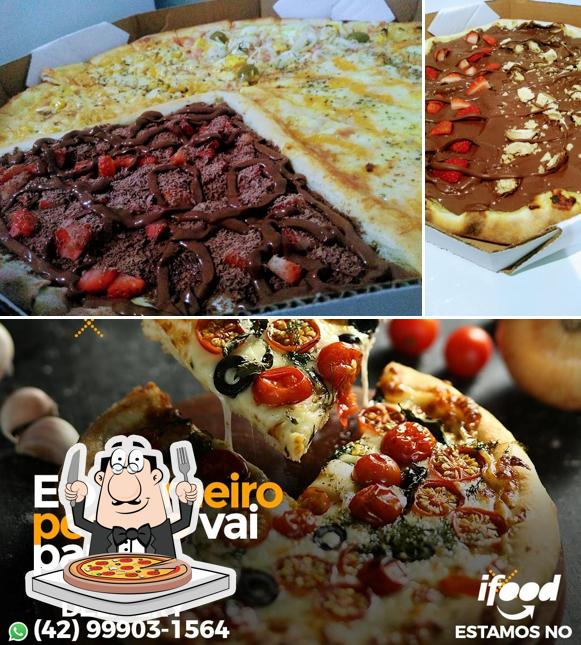 Peça pizza no Di famiglia Pizzaria e café