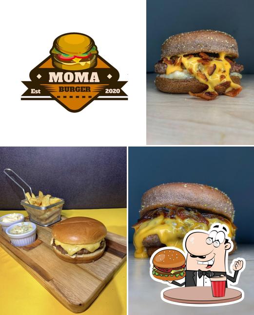 Peça um hambúrguer no Moma Burger