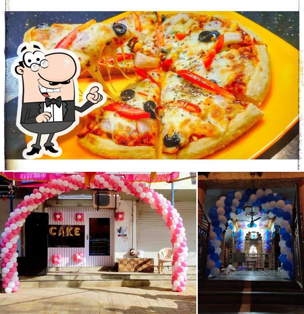 The photo of Foodies Cafe’s exterior and pizza