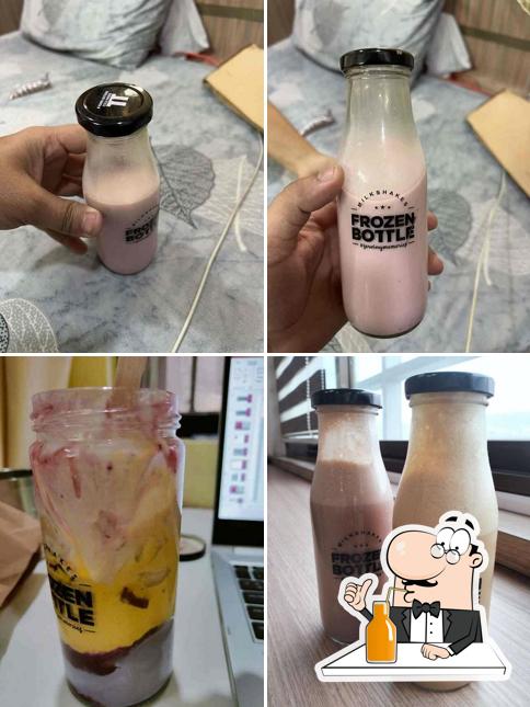 Enjoy a beverage at Frozen Bottle - Milkshakes, Desserts And Ice Cream