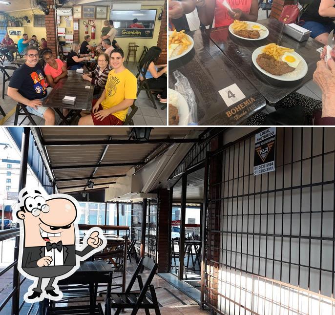 O interior do Gambim Lanches
