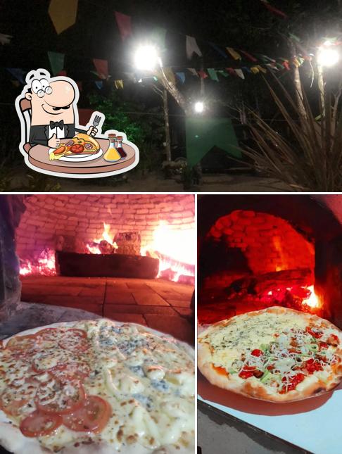 Escolha pizza no Pizzaria Seara