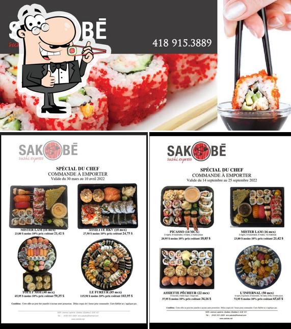 Prenez différentes options de sushi