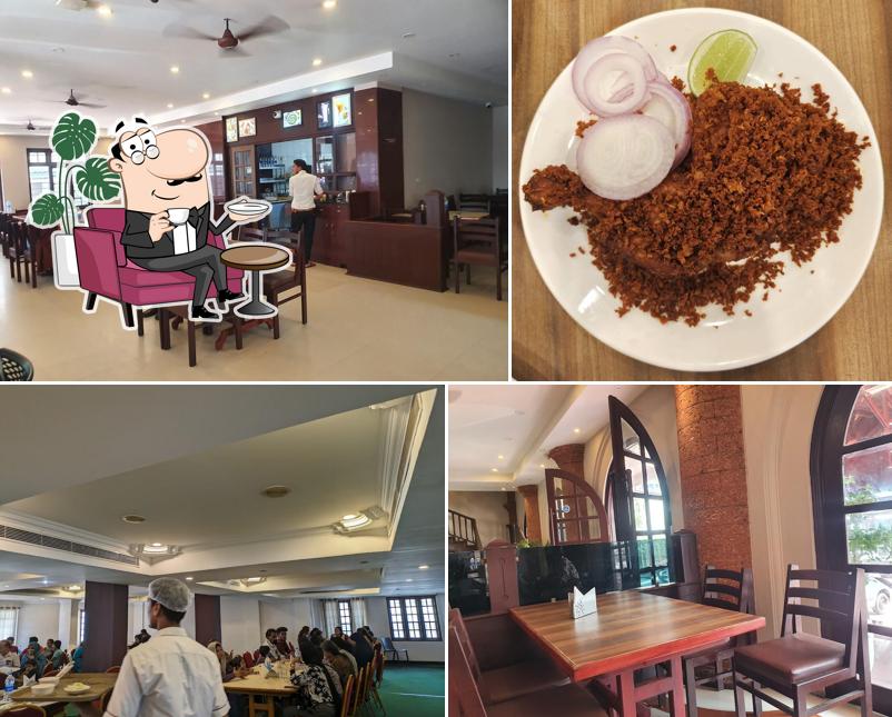 Take a seat at one of the tables at Sagar Restaurant ARAYIDATHUPALAM