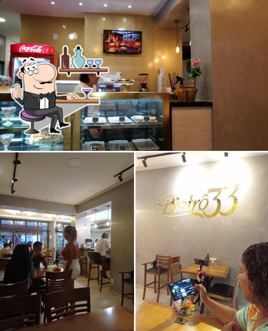 O interior do Bistrô 33