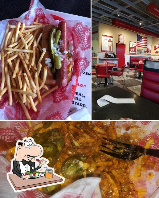 Menu of Freddy's Frozen Custard & Steakburgers fast food, Edmond, E 2nd