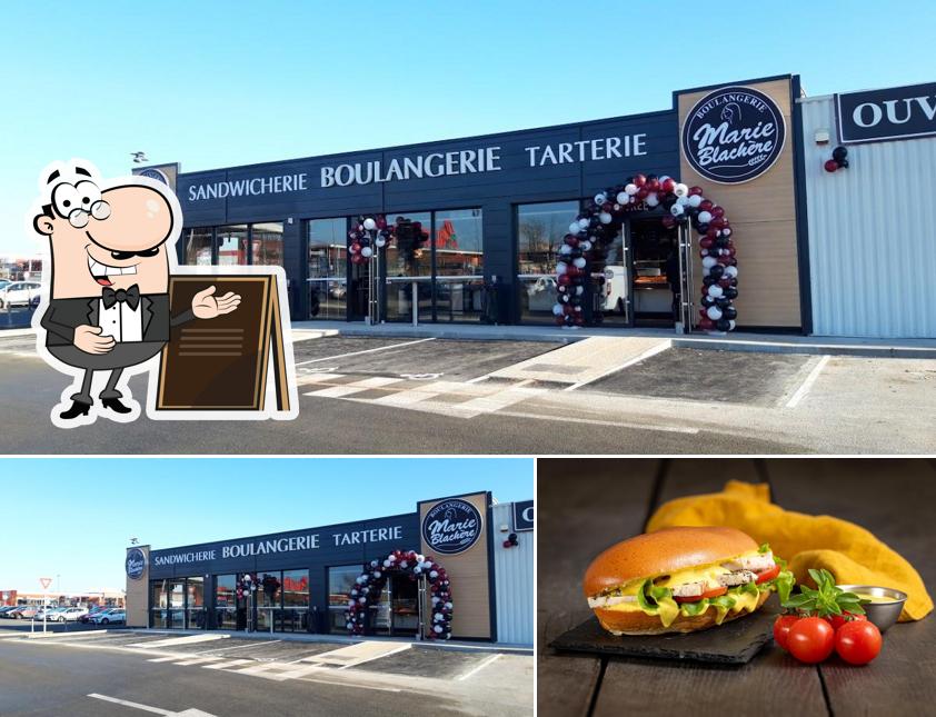 Vérifiez l’image affichant la extérieur et burger concernant Marie Blachère Boulangerie Sandwicherie Tarterie