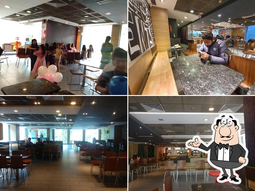 The interior of McDonald's