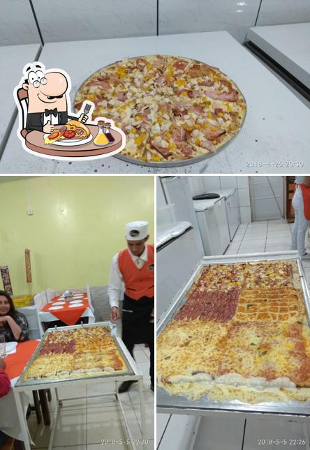 Consiga pizza no Pizzaria Casa Nova