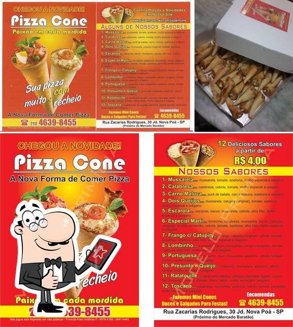 See the pic of Cone Pizza