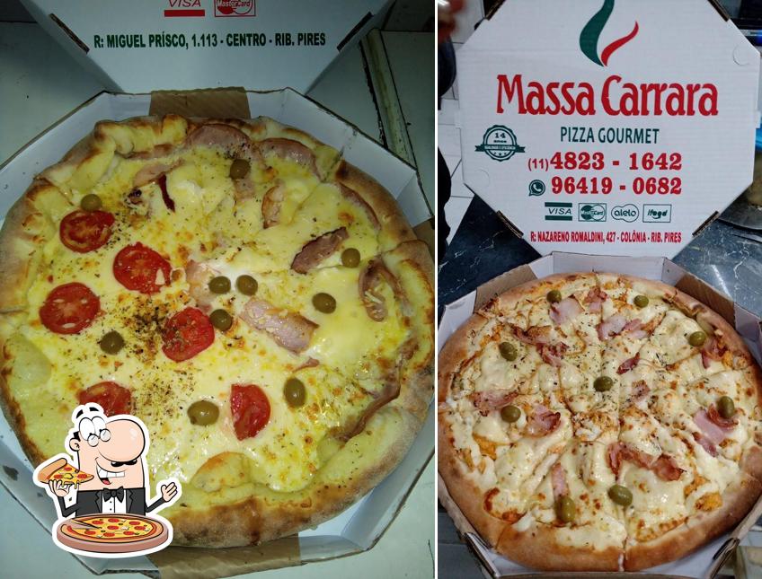 Elige una pizza en Pizzaria Massa Carrara