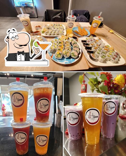 AT Sushi & Bubble Tea se distingue par sa boire et nourriture