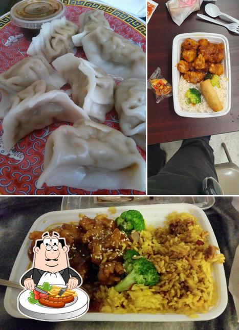 Food at Moon Star Chinese Restaurant