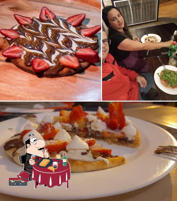 Waffles em Donattos Pizzaria e Esfiharia