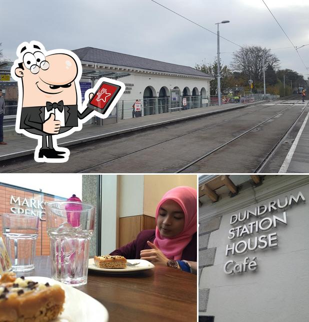 See this picture of Dundrum Station House Café